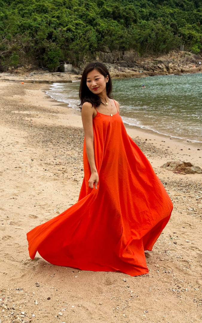 Labadi Breeze Flared Maxi Dress – Beam Bold