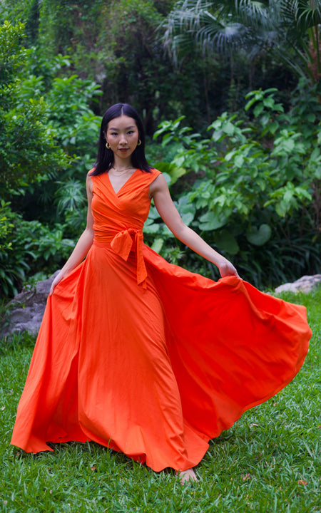 Assinie Sway Flared Maxi Skirt - Floral