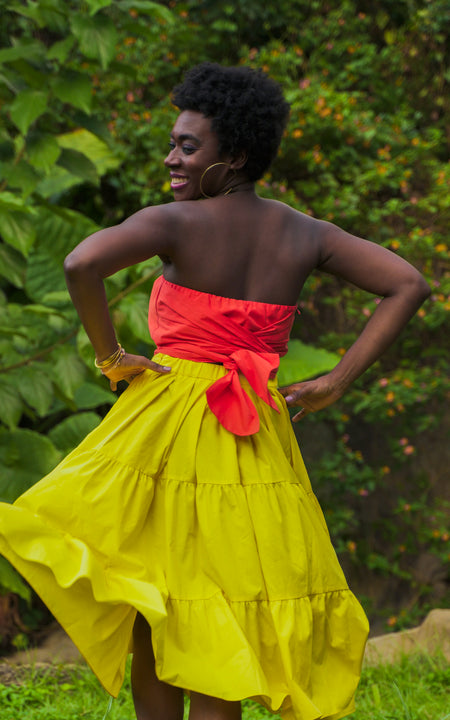 Lekki Love Bandeau Top - Orange