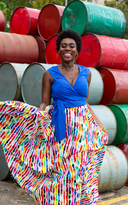 Kande Cove Wrap Top - White