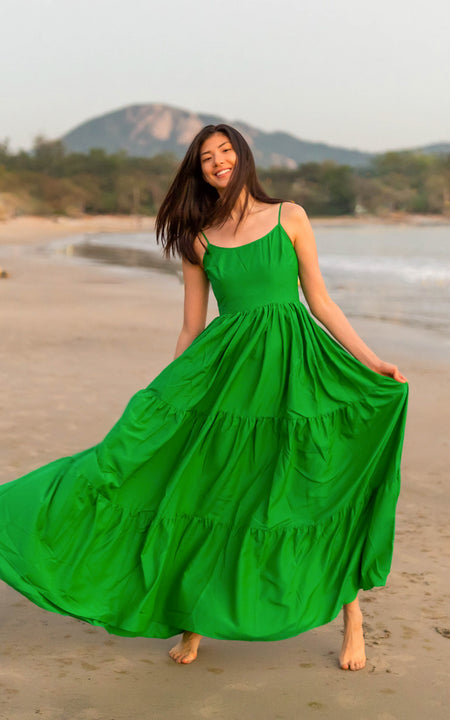 Lumley Lush Tiered Maxi Dress - Yellow