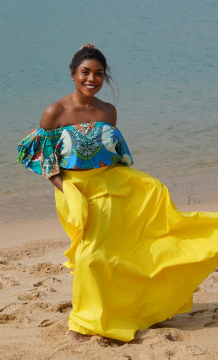 Assinie Sway Flared Maxi Skirt