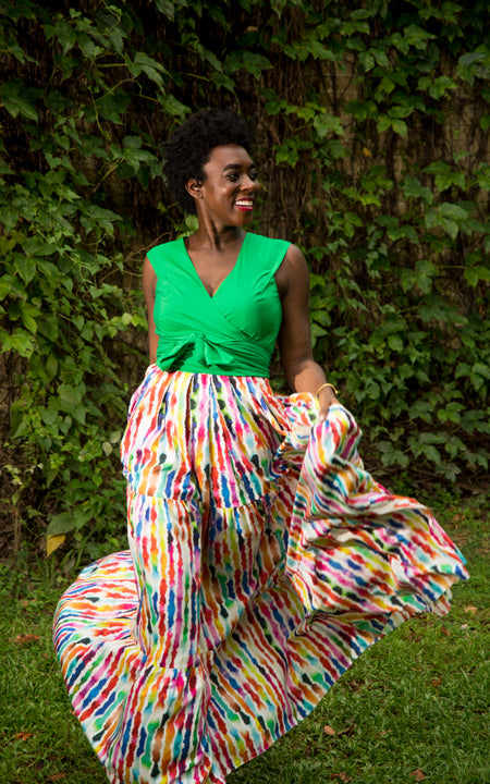 Kande Cove Wrap Top - White