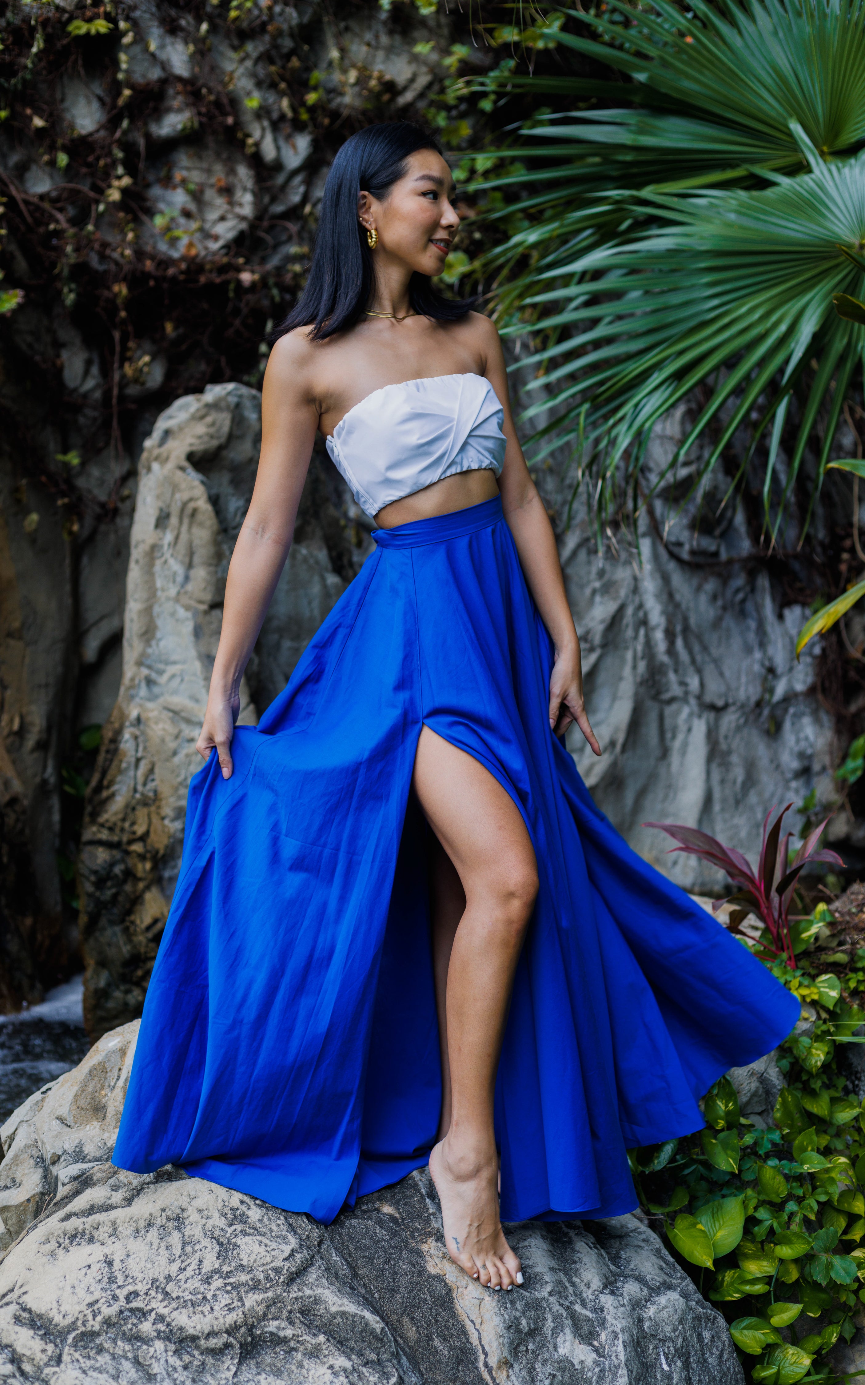 Sange Slit Maxi Skirt
