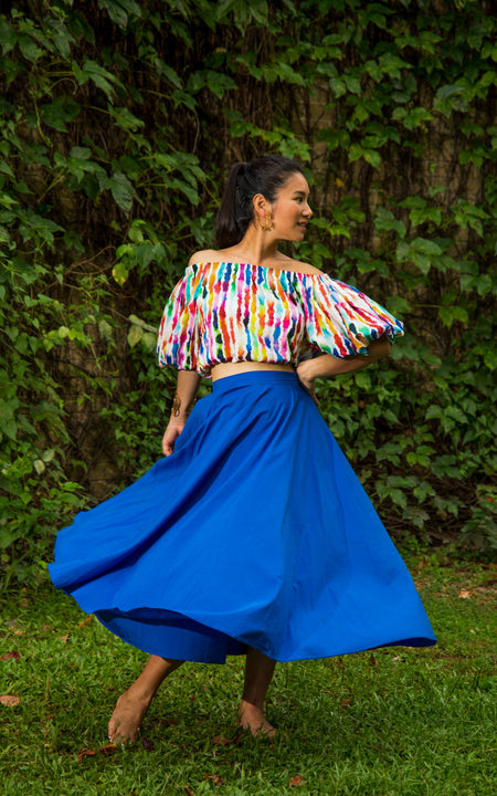 Assinie Sway Flared Midi Skirt