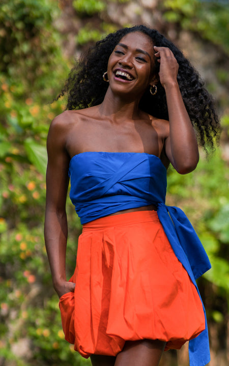 Lekki Love Bandeau Top - Watercolor