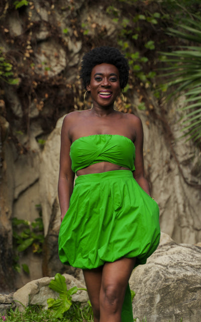 Lekki Love Bandeau Top - Green