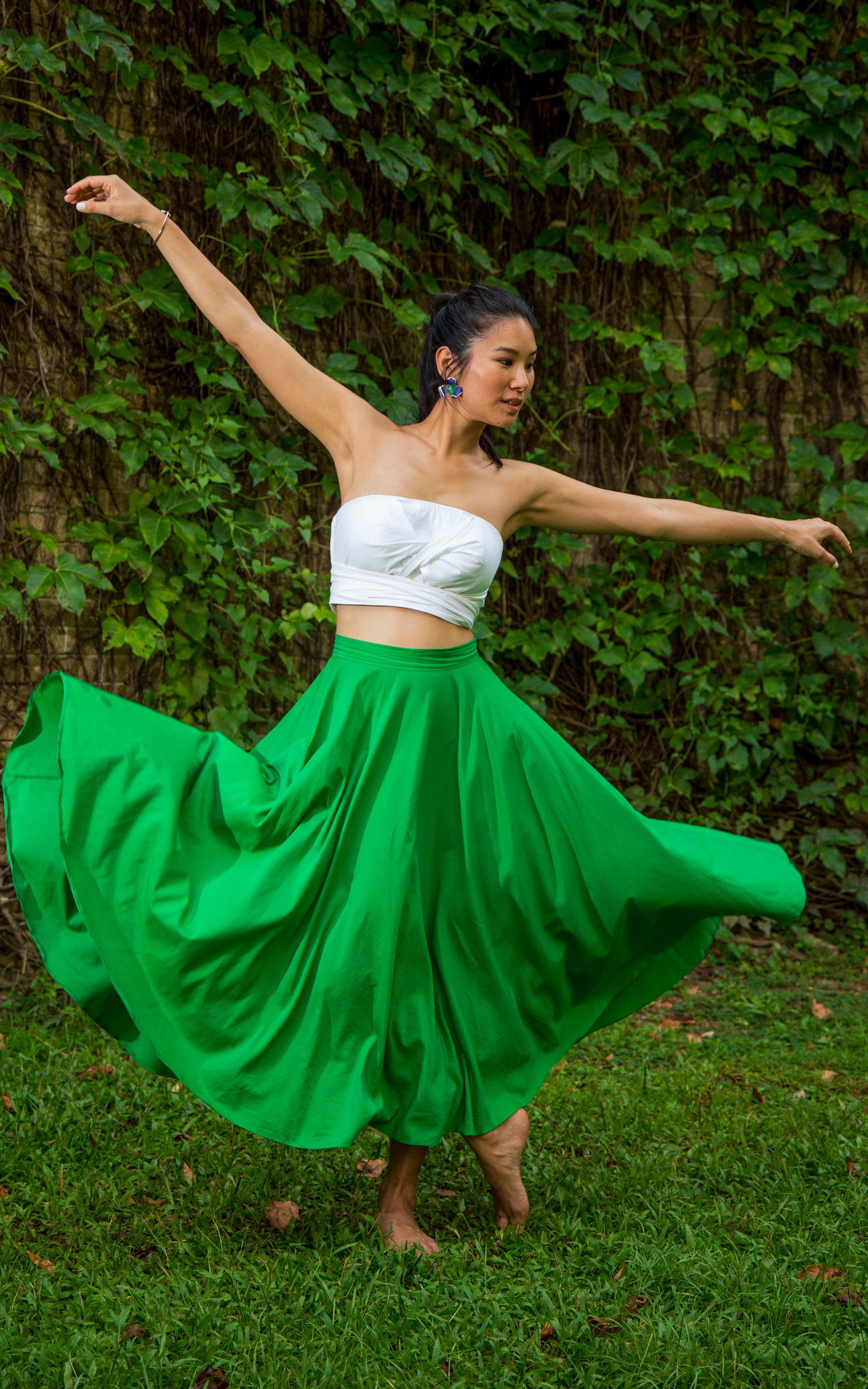 Assinie Sway Flared Midi Skirt
