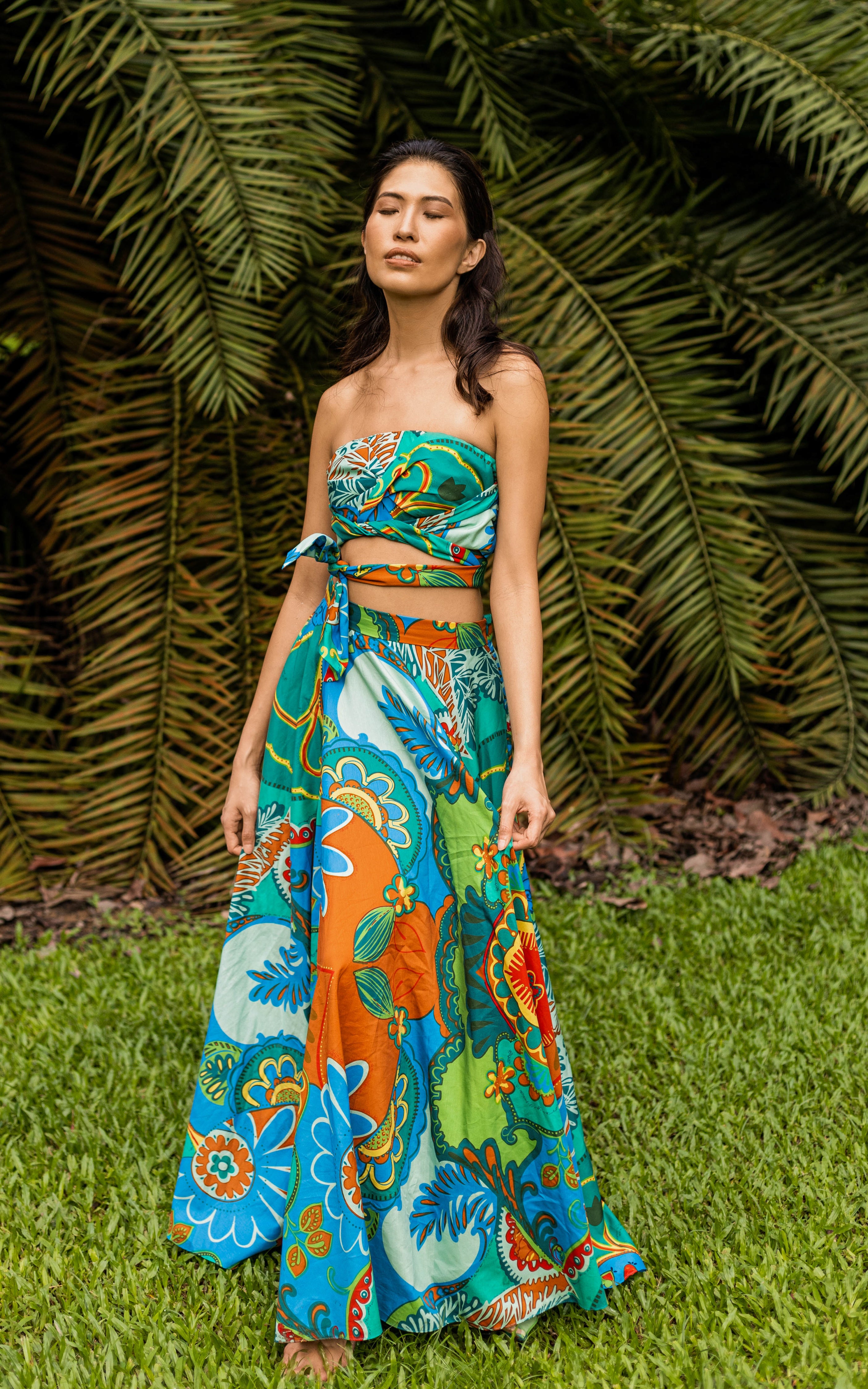 Sange Slit Maxi Skirt