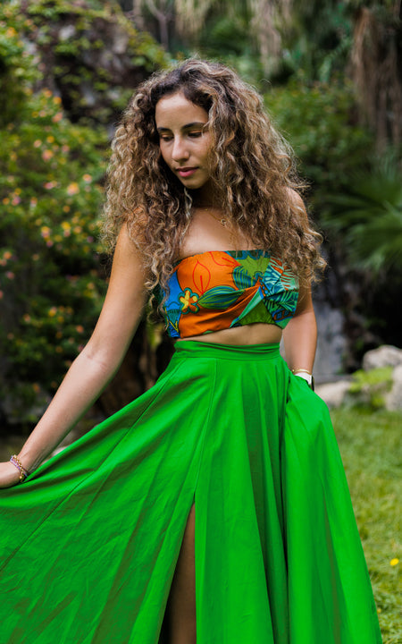 Lekki Love Bandeau Top - Green