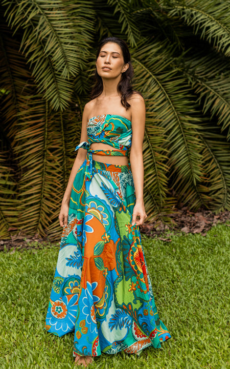 Sange Slit Maxi Skirt - Yellow