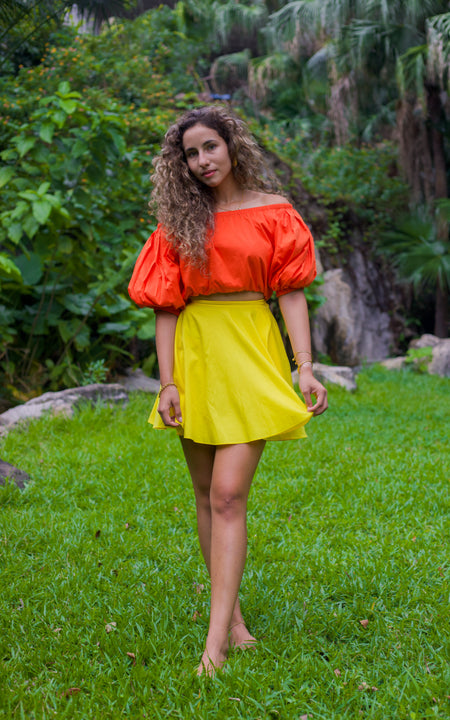 Assinie Sway Flared Mini Skirt