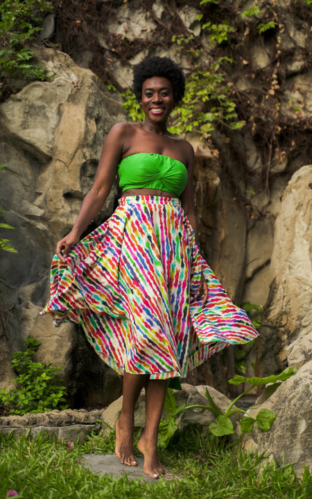 Assinie Sway Flared Midi Skirt