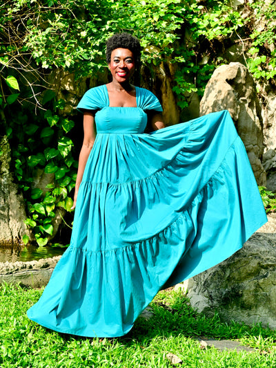 Varela Reef Maxi Dress - Teal