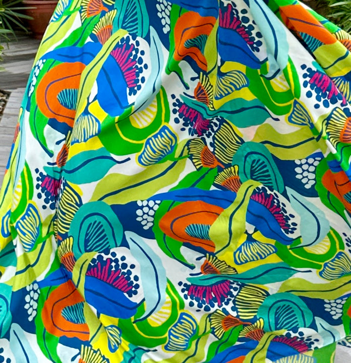 Tanji Tide Tiered Midi Skirt - Botanica