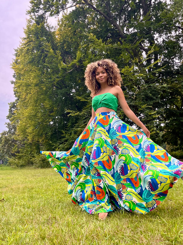 Assinie Sway Flared Maxi Skirt - Botanica