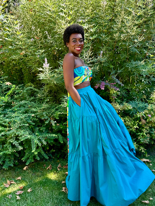 Lekki Love Bandeau Top - Watercolor