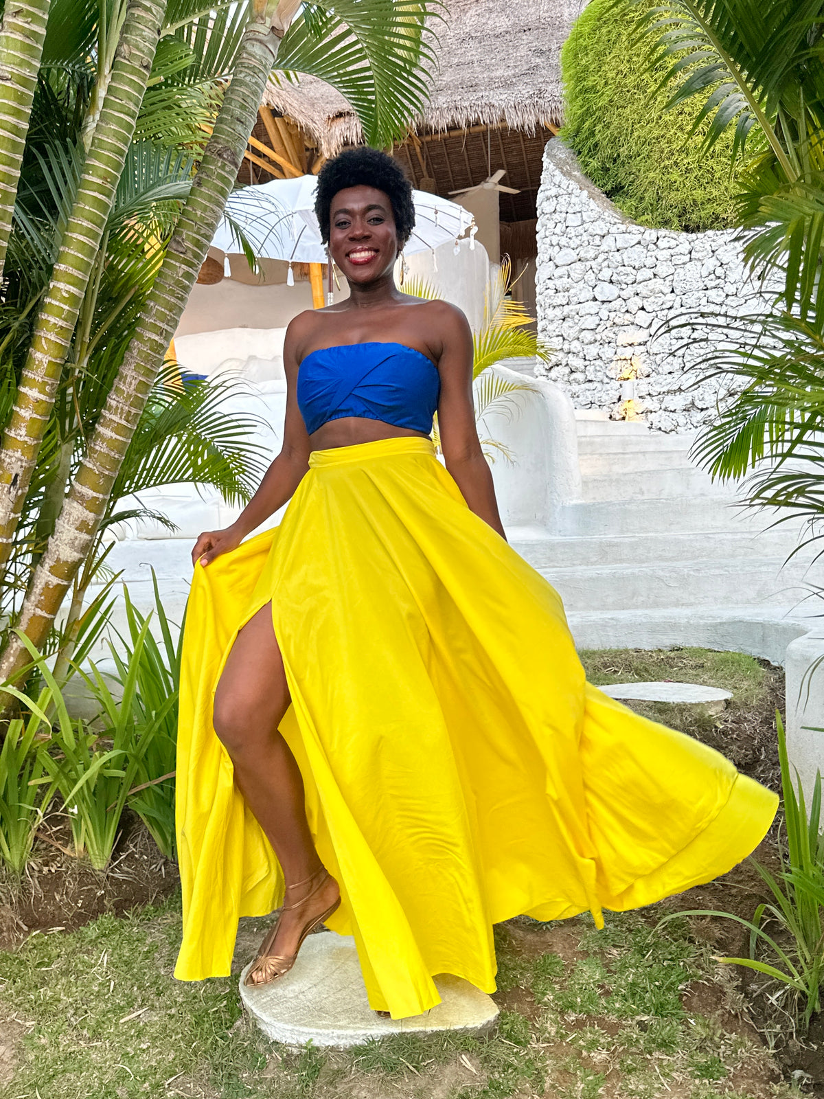 Sange Slit Maxi Skirt