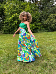 Assinie Sway Flared Maxi Skirt - Botanica