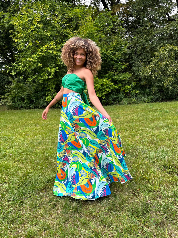 Assinie Sway Flared Maxi Skirt - Botanica