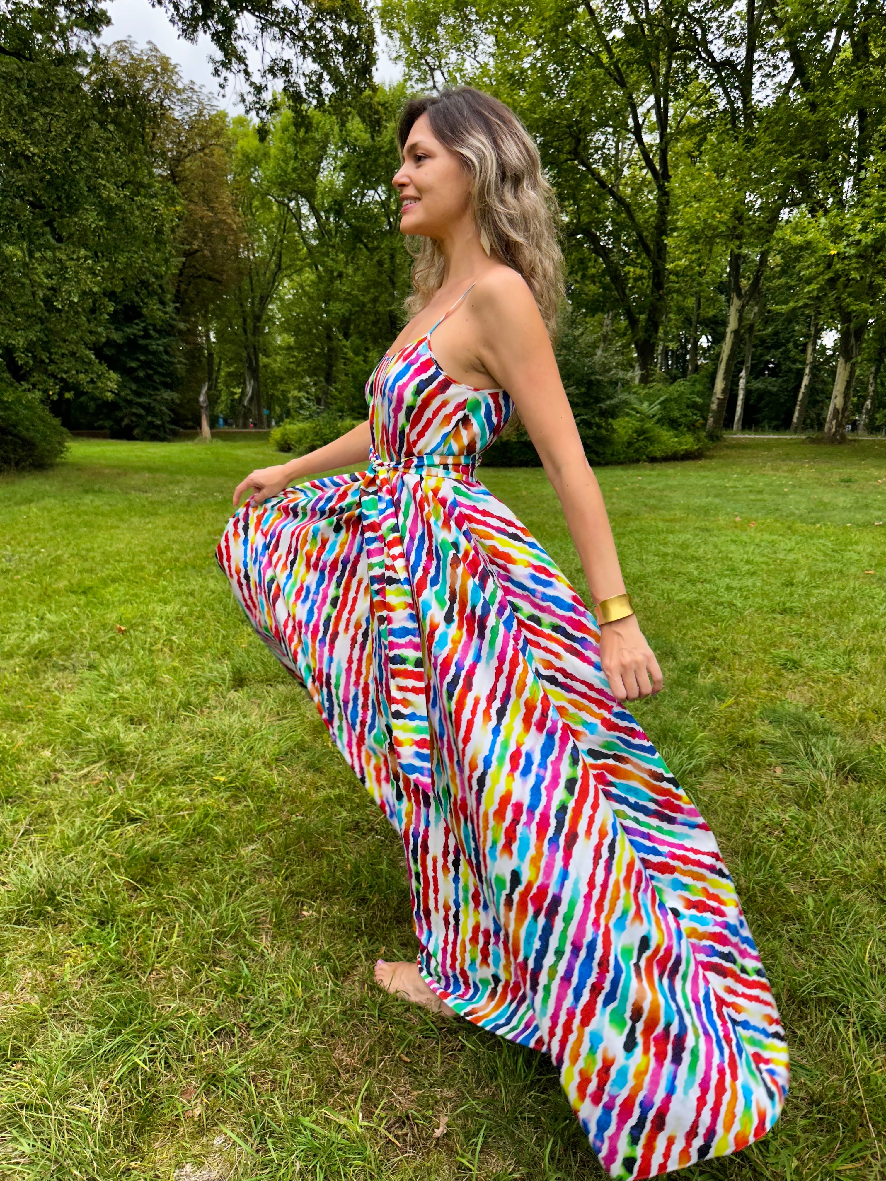 Labadi Breeze Flared Maxi Dress