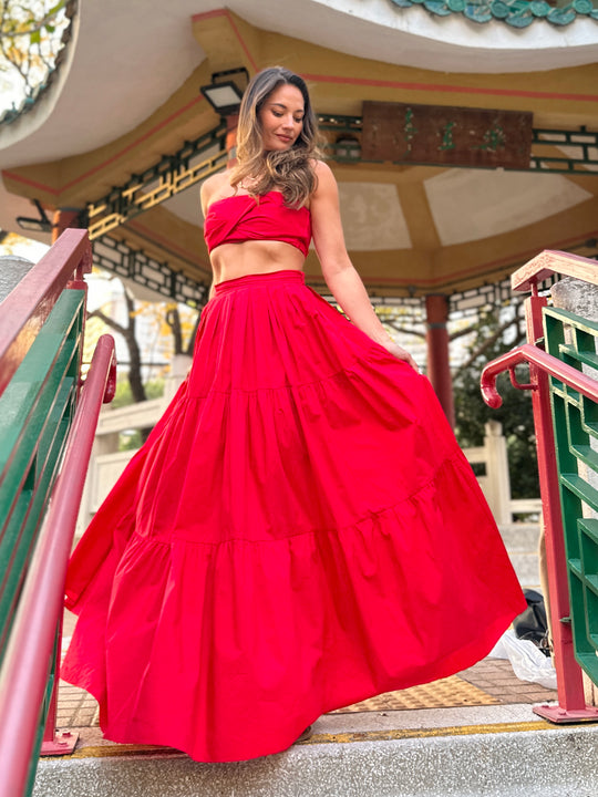 Lekki Love Bandeau Top - Red