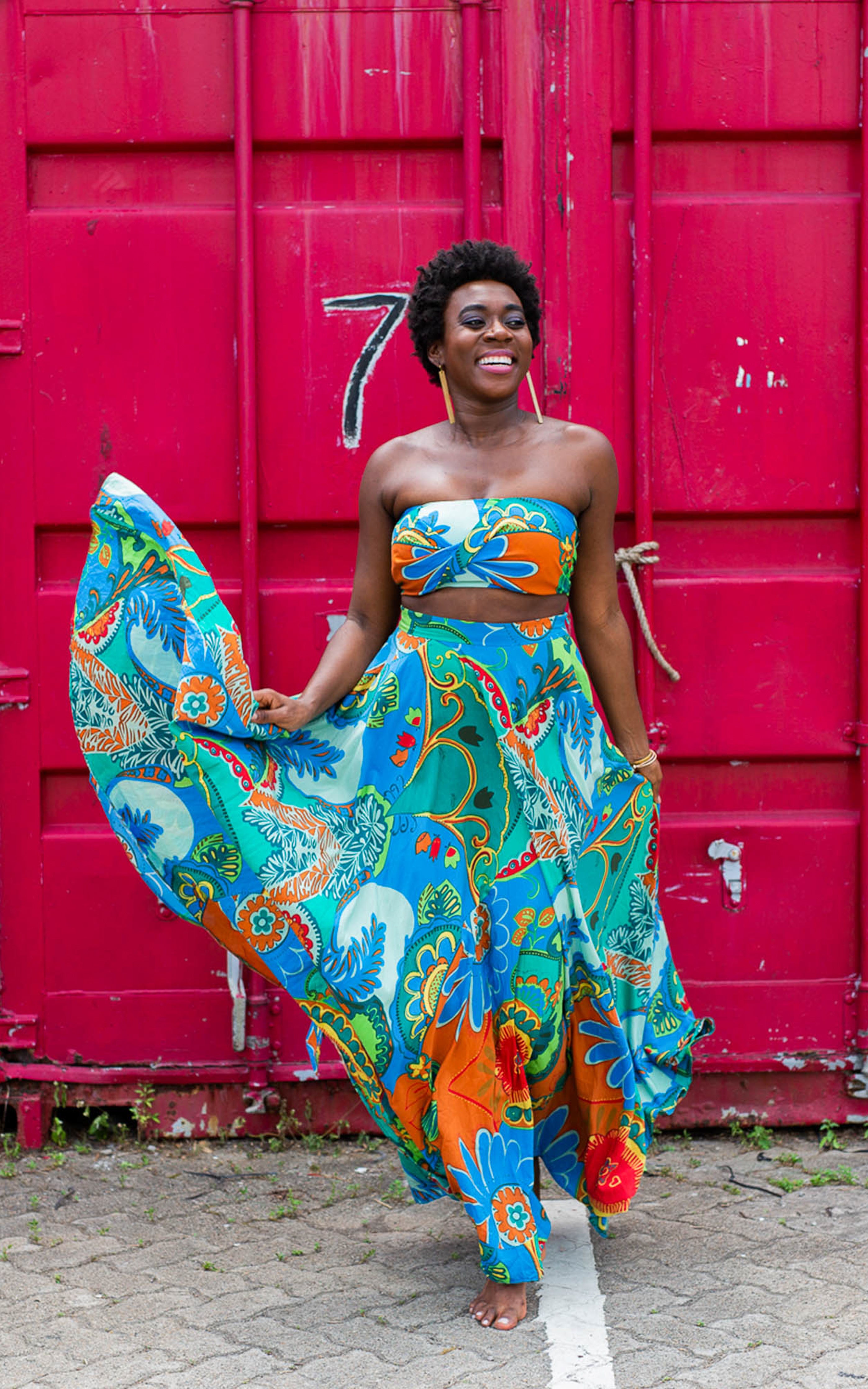 Assinie Sway Flared Maxi Skirt
