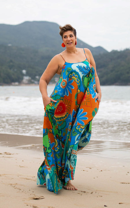 Labadi Breeze Flared Maxi Dress