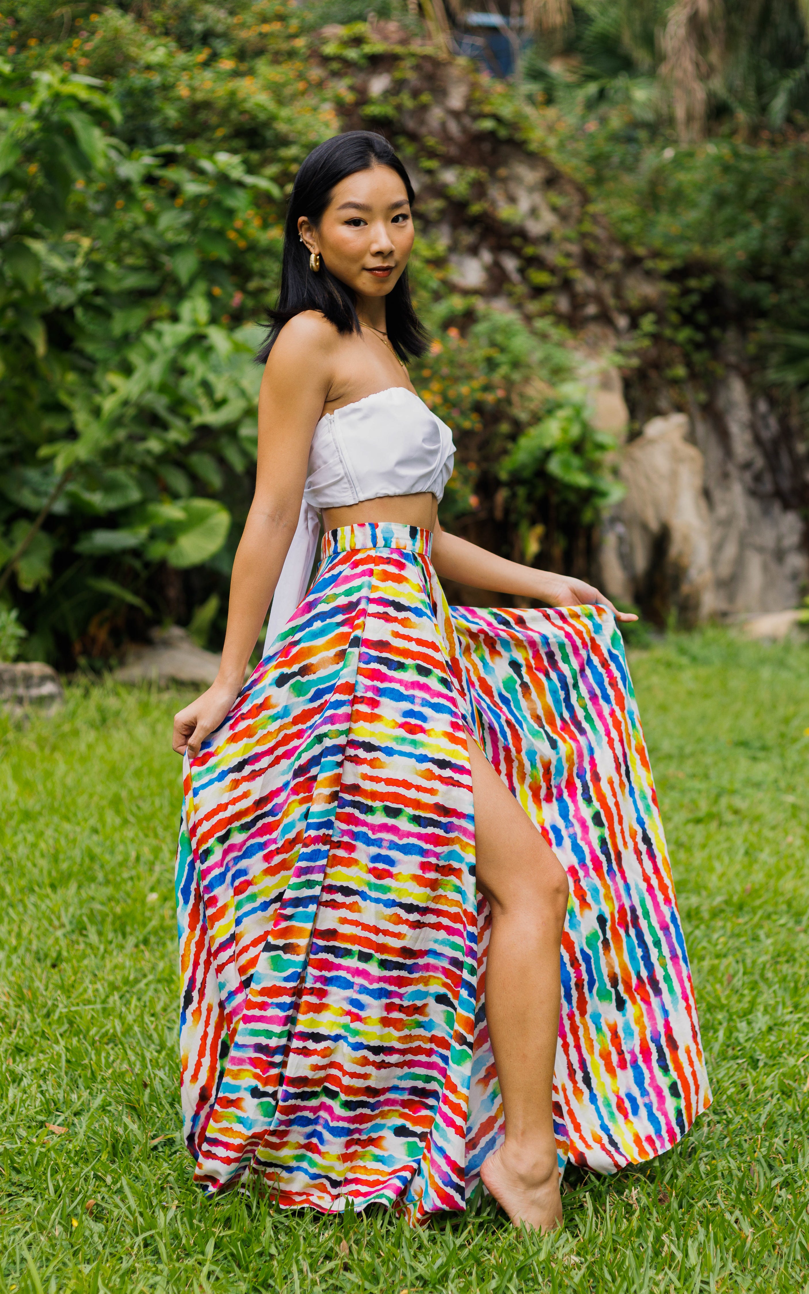 Sange Slit Maxi Skirt