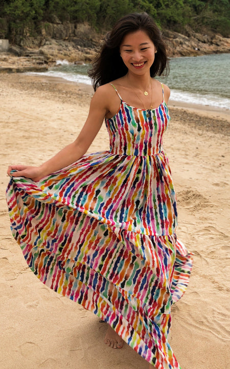 Lumley Lush Tiered Maxi Dress - Yellow