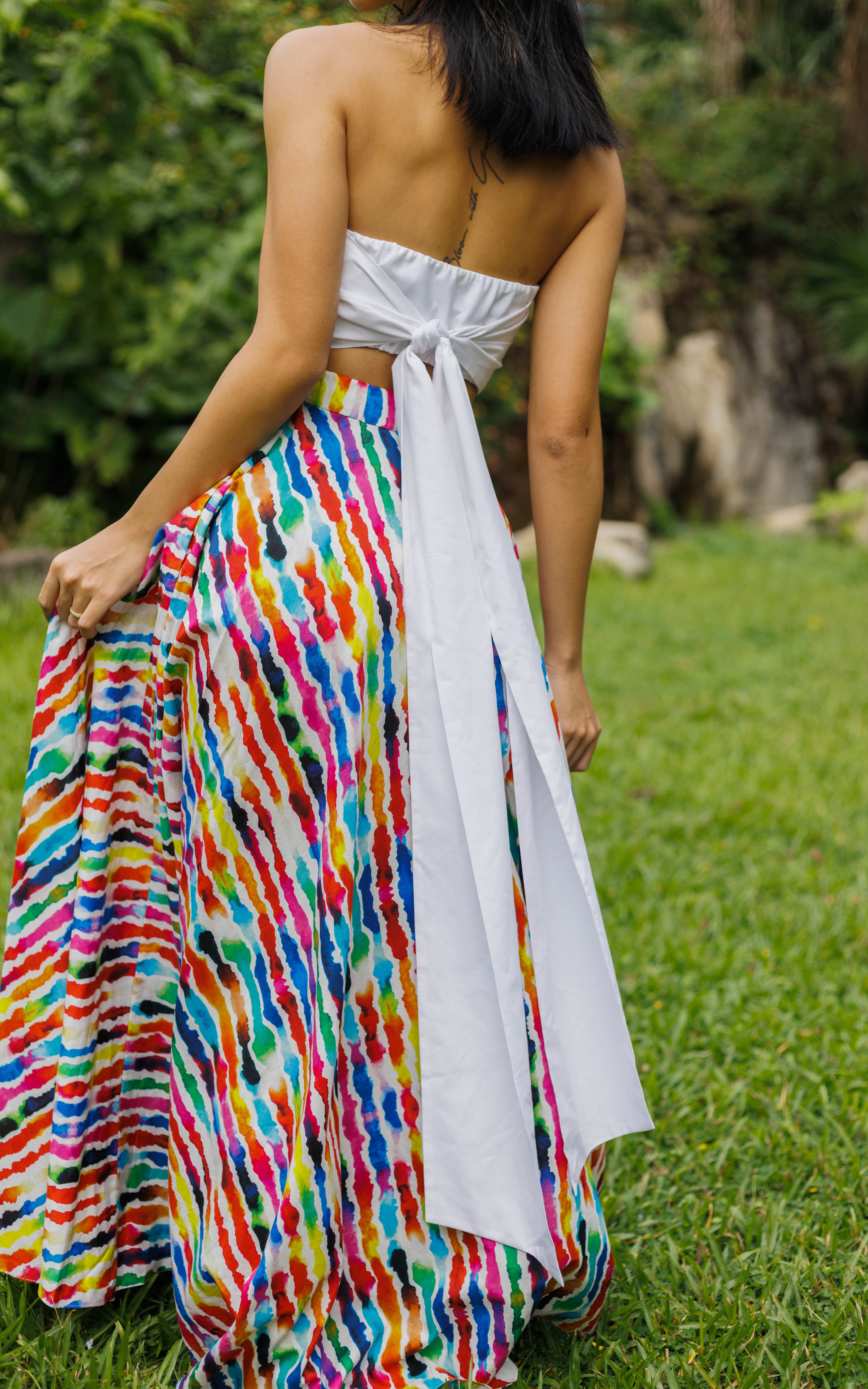 Sange Slit Maxi Skirt