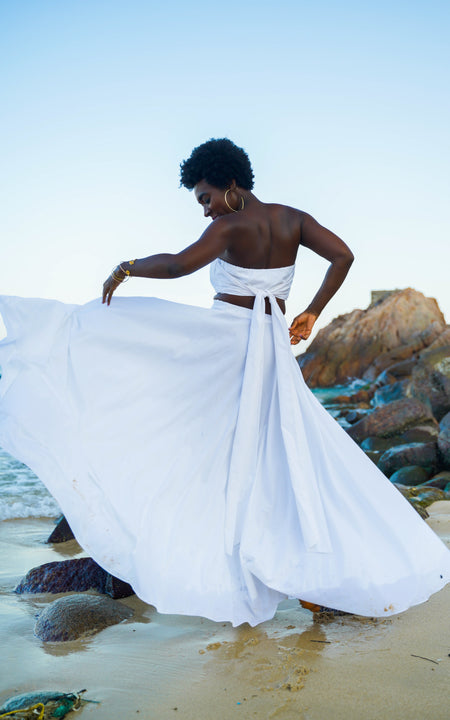 Assinie Sway Flared Maxi Skirt