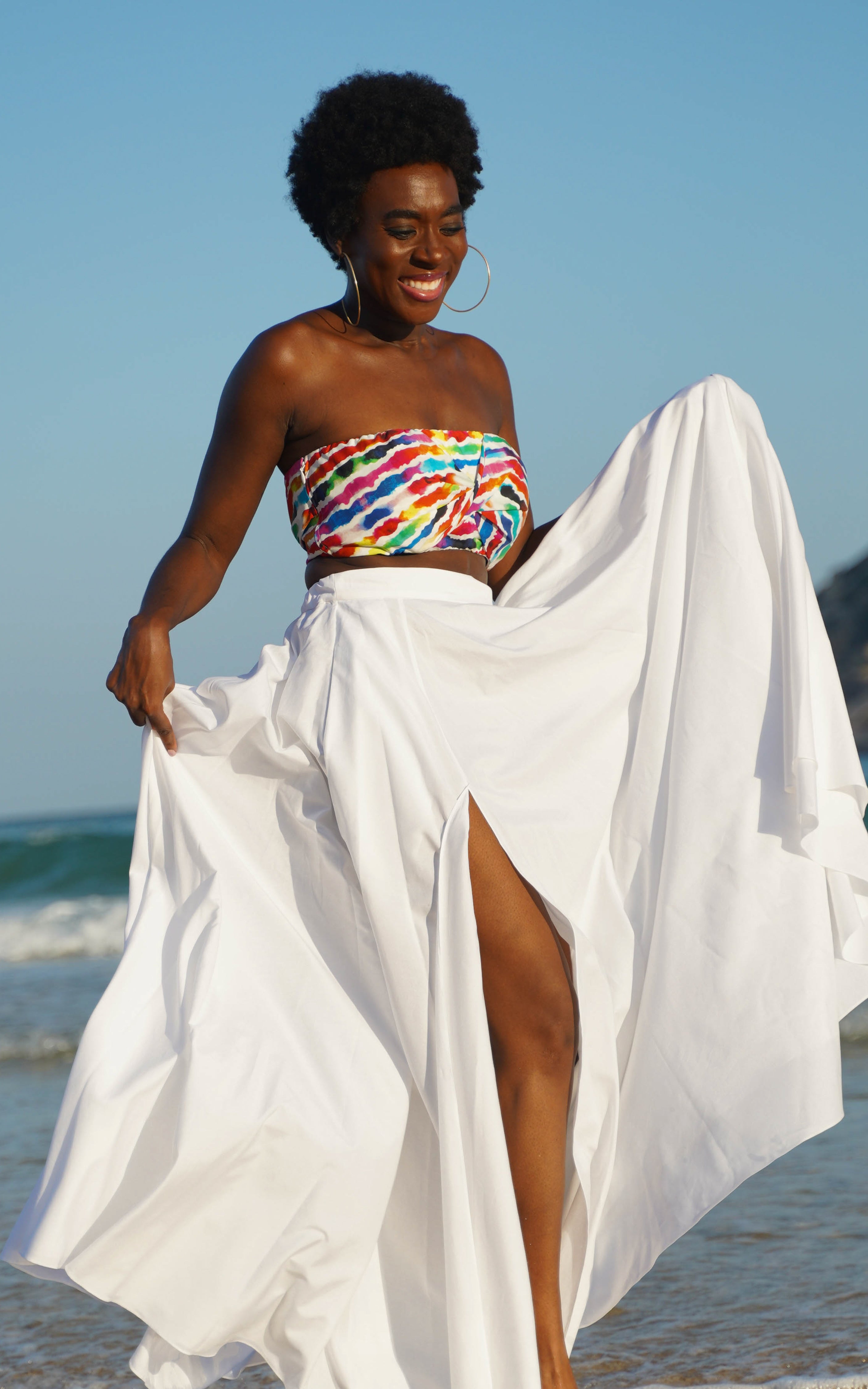Sange Slit Maxi Skirt