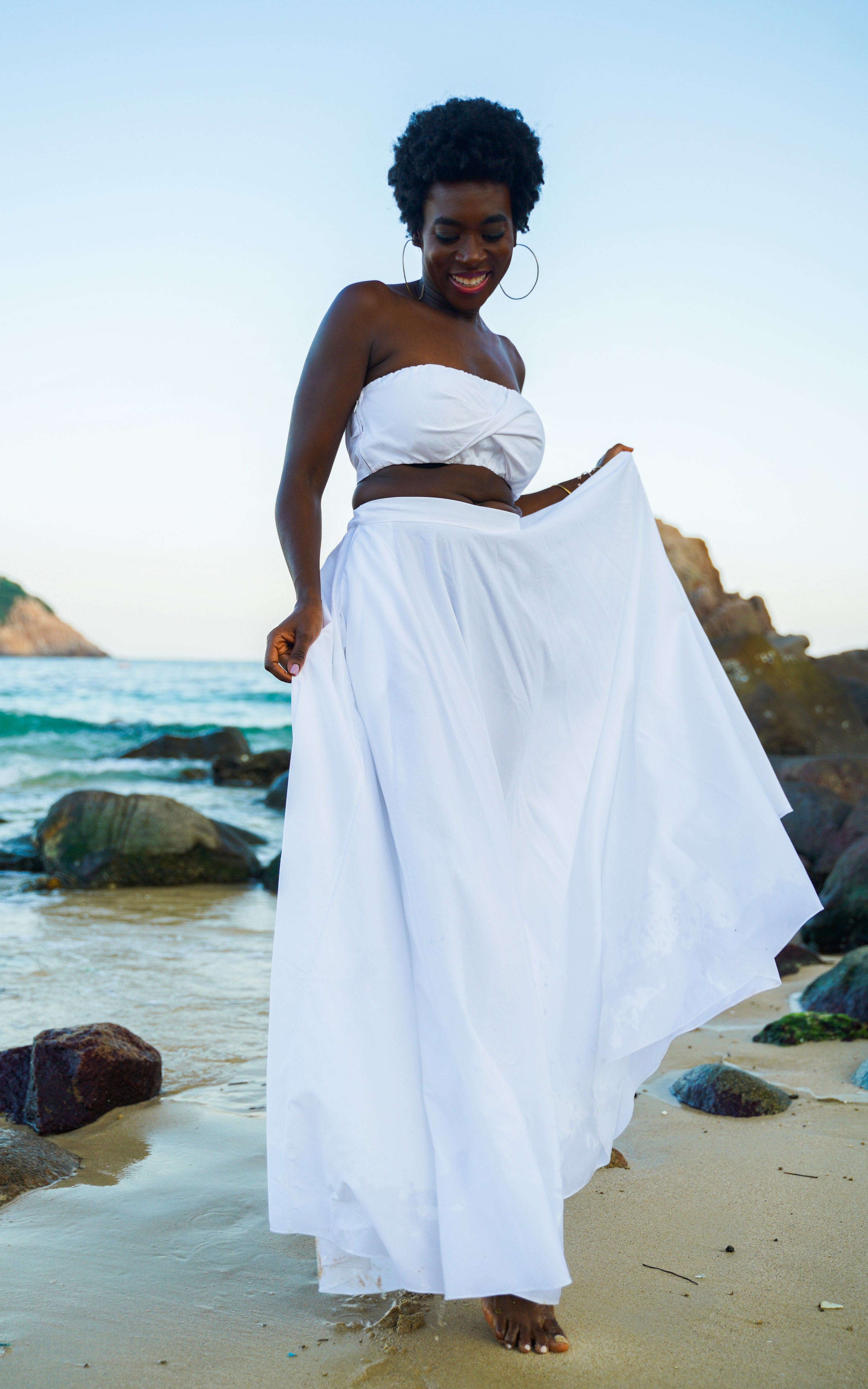 Assinie Sway Flared Maxi Skirt