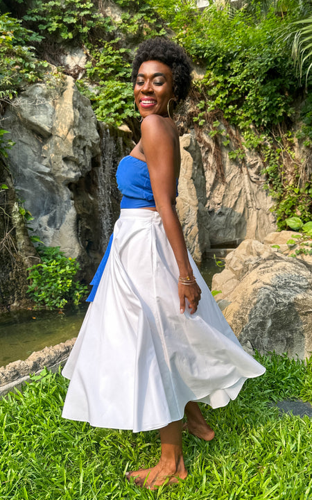 Assinie Sway Flared Midi Skirt - Floral