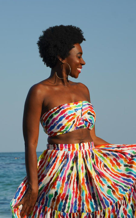 Lekki Love Bandeau Top - Green