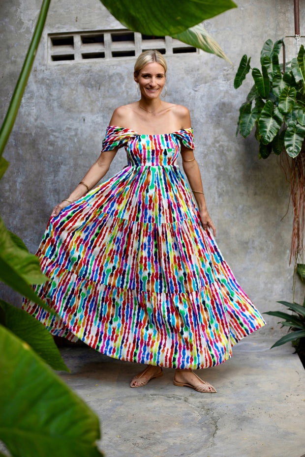 Varela Reef Maxi Dress - Watercolor