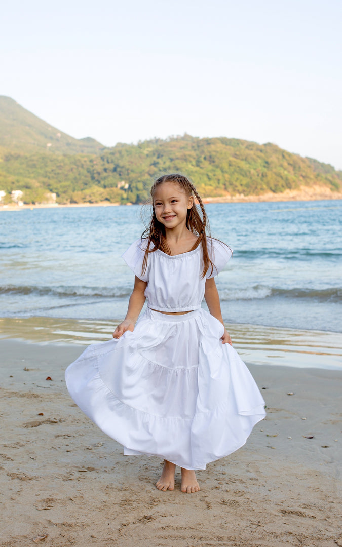 SIIILON 〈Grandma tiered skirt〉 | trava